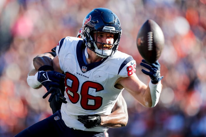 Tight end Dalton Schultz has been productive in his first season with the Houston Texans.
